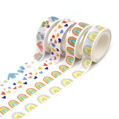 China Custom Design Gold Foil Waterproof Paper Zodiac Washi Waterproof Masking Tape For Packaging for sale