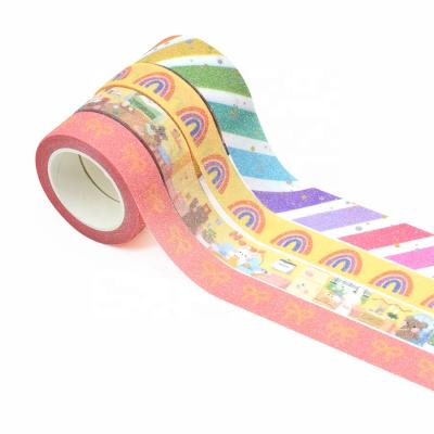 China Waterproof Wholesale Custom Printed Colorful Gold Foil Washi Masking Tape for sale