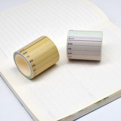 China Custom Free Samples Waterproof Blanking Fox Scented General Purpose Rice Washi Foil Paper Tape Stickers for sale