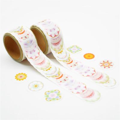 China Good Color Flamingo Gold Foil Silver Foil Crepe Paper Washi Waterproof Adhesive Tape for sale