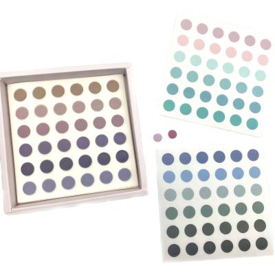 China Solid Color Waterproof Custom Dot Sticker Kiss Cut Label Adhesive Sheet for sale