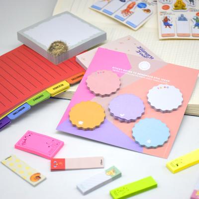 China Waterproof Custom Cartoon Printing Sticker Planner Scrapbooking Sticky Note Memo Pad for sale