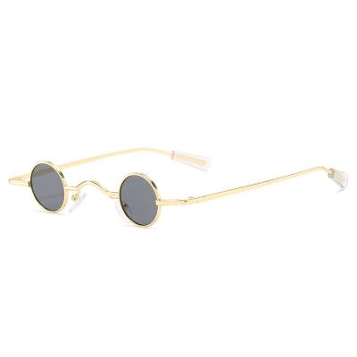 China Vintage Retro Steampunk Round Sunglasses For Women Men for sale