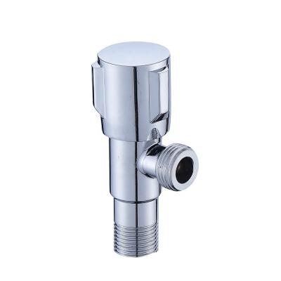 China Modern Cheap Chrome Iron Angle Cock Stop Valve With ABS Chrome Plastic Handle for sale