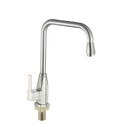 China Thermostatic Faucets Wholesale Best Zinc Kitchen Faucet Cold Water Single Handle Commerical Kitchen Sink Faucet for sale