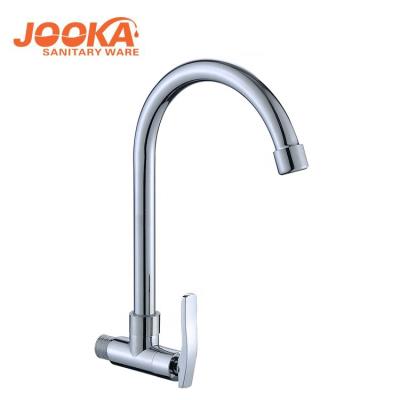 China Cheap Faucets Thermostatic Kitchen Single Cold Kitchen Faucets Pull Down Rotating Kitchen Wall Mounted Faucet Sink Faucet for sale