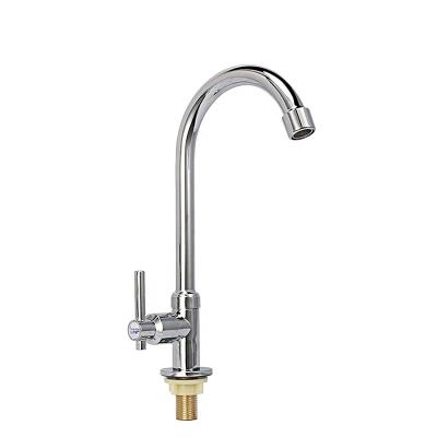 China Thermostatic Faucets Single Zinc To Handle Cold Water Sanitary Ware Kitchen Taps Faucets For Sink for sale