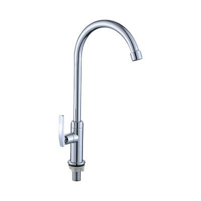 China Thermostatic Faucets Washing Cold Water To Switch Nanan Kitchen Single Lever Chrome Faucets for sale