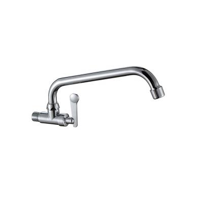 China Thermostatic Faucets Jooka Wall Mounted Single Lever Kitchen Faucet n Chrome Plated for sale