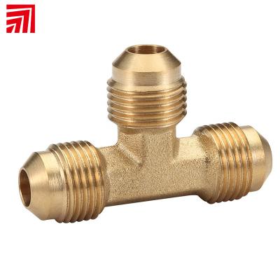 China Heating and Refrigeration Male Thread Brass Tee K520 Inverted Rocket Fitting for Heating and Refrigeration for sale