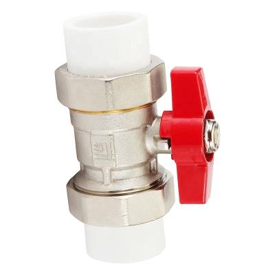 China General China High Temperature High Temperature 4 Inch 6 Inch PVC Double PPR Ball Valve for sale