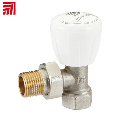 China K134 General Manual Regulator And Adjustable Choke Angle Radiator Brass Valve For Heating for sale