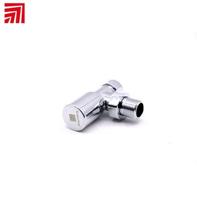 China White handwheel brass thermostatic radiator T101 for water angle headwheel trv white control valve for sale