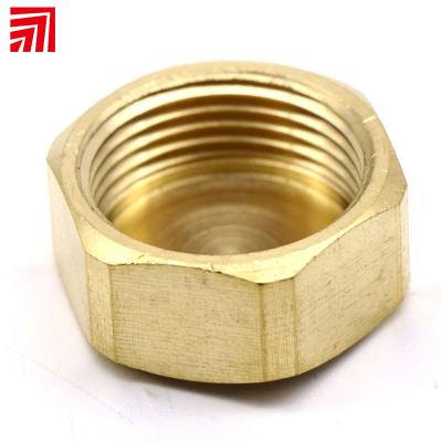 China Hose Connecting K710 Hexagon Brass Cap To Female Threads Hose Fittings for sale