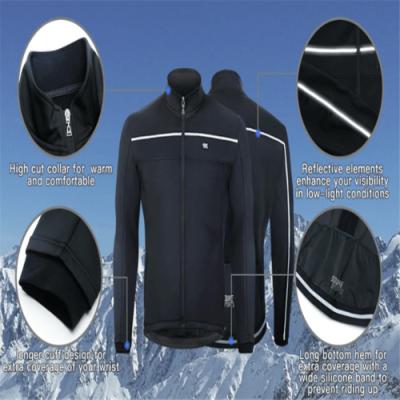 China Breathable Winter Thermal Cycling Rain Coat Anorak Running Softshell Jacket Cycling Waterproof Cycling Jacket for sale