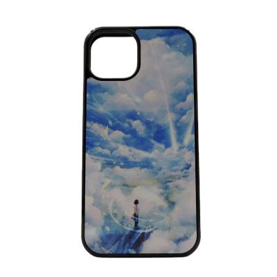 China Hot Sales Shockproof 2D TPU+PC Blank Sublimation Mobile Phone Case For Iphone 12/12 PRO With Aluminum Plate for sale