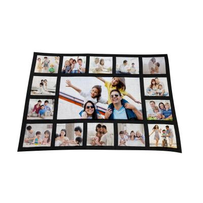 China 100% Soft Polyester Sublimation Blank Blanket Tassels Photo Heat Press Single Panel Woven Throw Blanket for sale