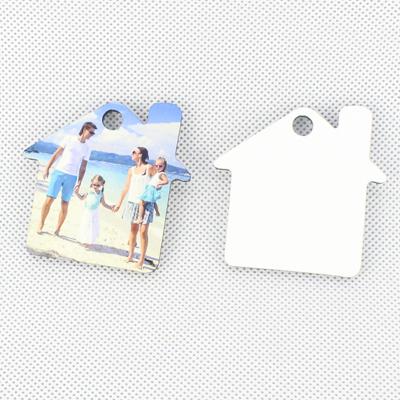 China Wood Masks Sublimation Heat Press Customized Printing Wooden White Sublimation MDF Hardboard DIY Key Chains for sale