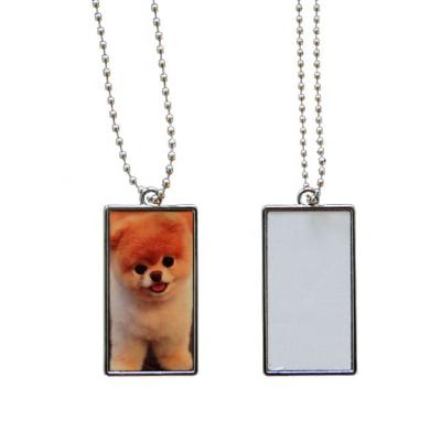 China Personalized Alloy Blank Sublimation Pet Tags DIY Heat Press Military Dog ID Tags Sullpier Stainless Steel Dog Tags for sale