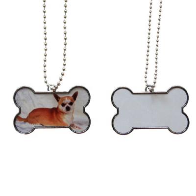 China High Quality Custom Alloy Blank Sublimation Pet Tags DIY Heat Press Military Dog ID Tags Stainless Steel Dog Tags Supplier for sale