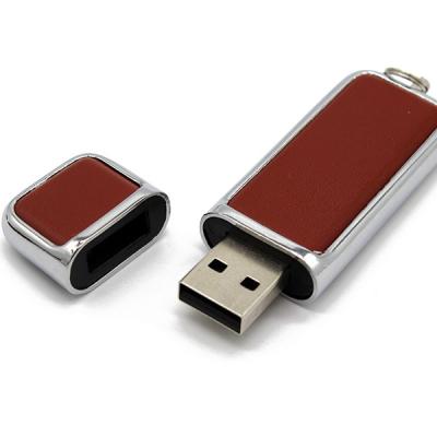 China High Quality Leather USB Flash Drive Memory Stick 2.0 Leather Usb Flash Drive Custom Logo 3.0 Box Package Gifts 4Gb 8Gb 16Gb 32Gb 64Gb 128Gb for sale