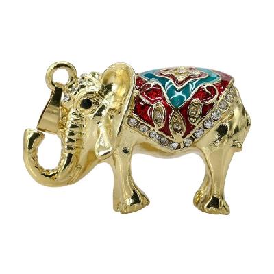 China Mini Unique Jewelry Usb Flash Drive Jewelery Flash Drive Elephant Shape 128Mb 8Gb 16Gb 32Gb With Box 2.0 3.0 Notebook Storage With Blister Pack for sale