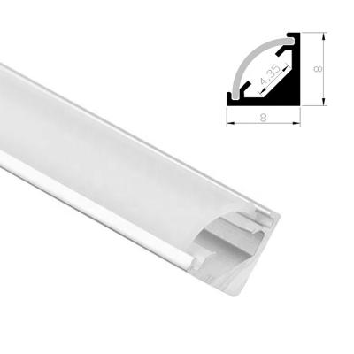 China Slim Heatsink V Shape Led Channel Aluminum Extrusion Led Strip Aluminum Profile For Corner for sale