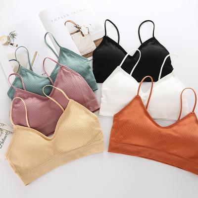 China Seamless Seamless Bra For Beautiful Girls No Rims Ladies Bra Embellish Back Woman's Underwear Bra For Sports Top Tube Breathable Nylon for sale