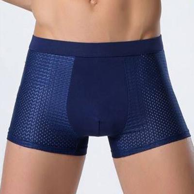 China Foreign trade figures men's breathable underwear best selling hollow male ice silk breathable underwear men's underwear for sale