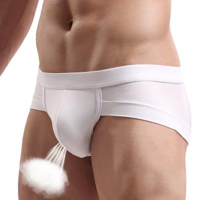 China Breathable Modal Sexy Low Convex Pouch Triangle Underwear Men's Small Boxer Shorts Size U for sale