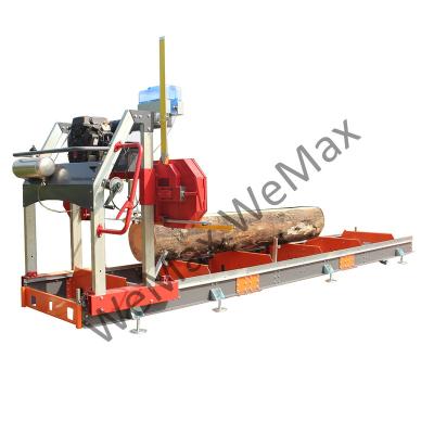 China DIY 27HP Wood Cutting Band Sawmill/Horizontal Wood Sawmill/Gasoline Portable Sawmill for sale