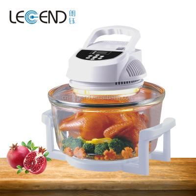 China Digital Control Convection Electric Halogen Oven Bake/Roast/Fry/BBQ/Toast with Extra Ring for sale