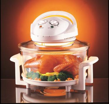 China Bake / Roast / Fry / BBQ / Toast Halogen Convection 1300W Digital Oven Cooker 12L with Accessories and Recipes for sale