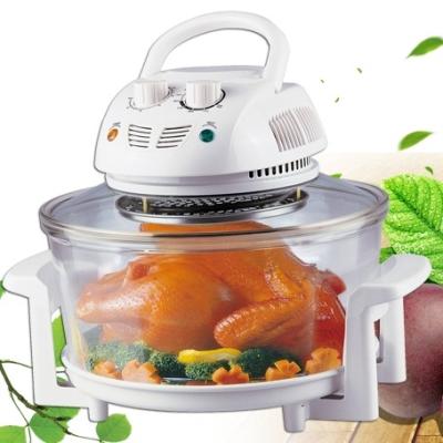 China Bake/Roast/Fry/BBQ/Toast 12 Liter 1300W Premium White Halogen Oven Cooker + FREE Top Rack, Flip Flops+ Plastic Bottom Rack & Base for sale