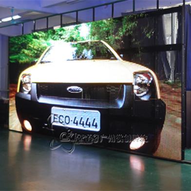 China Indoor Easy To Install Indoor Full Color Flexible LED Stage Curtain LED Mesh Display for sale