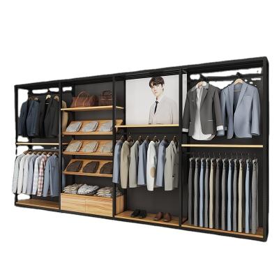 China Durable Display racks clothing store racks shelves double mall stores with floor to wall display racks high-grade for sale