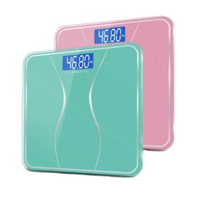 China Tempered Glass+ABS BL-1608 New Digital Body Weight Plastic Electronic Bathroom Measure Tempered Shot Glass for sale