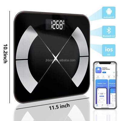 China Tempered Glass + ABS Larger Commodity BL-2901 LCD Digital Display Body Composition Scale Large Plastic Extra Large Durable High Capacity Platform for sale