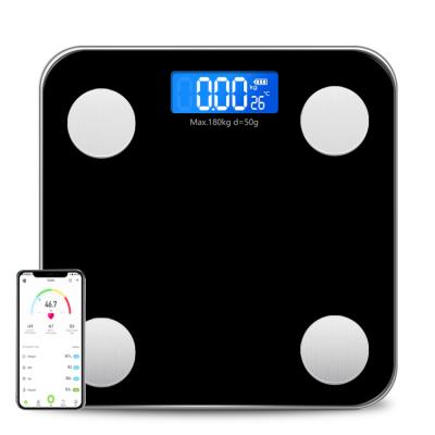 China BL-2606 China Manufacturer Suppliers Smart Blue Tooth Tempered Glass+Plastic LCD Display 100 Kg Weight OEM Digital Body Fat Electric Weighing Scale for sale