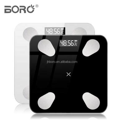 China BL-2601New ABS Plastic Tempered Glass + Electronic BMI Scales 180Kg Body Mass Index Analysis Tooth Body Fat Smart Blue Scale for sale