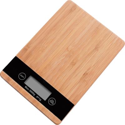 China With Best Kitchen Tray BL-QC05 Environmental Friendly Digital Scale Bamboo Platform 5kg 1g Scale For Accurate Measuring Coffee Cooking for sale