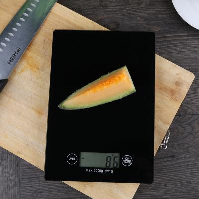 China Coffee Kitchen Scales BL-QC05 Tempered Glass Platform Food Scale 5kg 1g Digital Scale For Accurate Measuring Coffee Cooking for sale