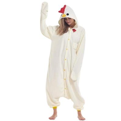 China QUICK DRY Adult Fleece Onesie Chicken Jumpsuit Onesie Christmas Animal Onesie Pajamas for sale