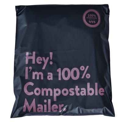 China Custom Printed Compostable Plastic Mailing Flyer Courier Bags for sale