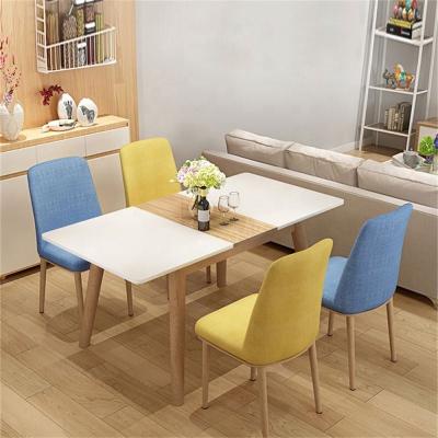 China European Modern Luxury Design Square Beech Wooden Leg Style Restaurant Table Wooden Dining Table for sale