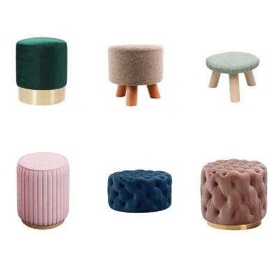 China 2022 Changing Shoe Stool (The Other) Low Price Salon Hengao Sofa Stool Creative Dressing And Adjustable Post-modern Round Small Makeup Stool for sale