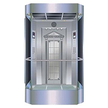 China Home Building GOTS Brand Elevator Selling Panoramic Glass Best Around Guided Elevator for sale