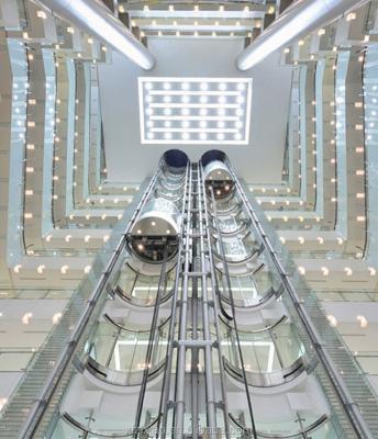 China Guided Shopping Mall, Guided Skyscraper Glass Panorama Elevator Elevator Speed ​​at 1.0m/s for sale