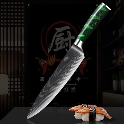 China Viable New Design Japanese Kitchen Stainless Steel Knife Damascus Chef Knife Sharp Boning Set for sale