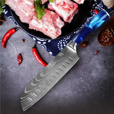 China Viable Wholesale Premium Quality Stainless Steel Damascus Knife Fish Cutter Knife Steel Chopping Set for sale